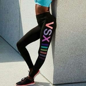 VS | Black Rainbow Capri Leggings